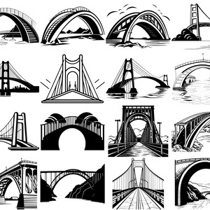 100+ Bridge SVG Bundle, Instant Digital Download, PNG, SVG Cut Files - Etsy