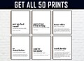 Home Office Definition Prints: Mega Set of 50 (Digital Download)