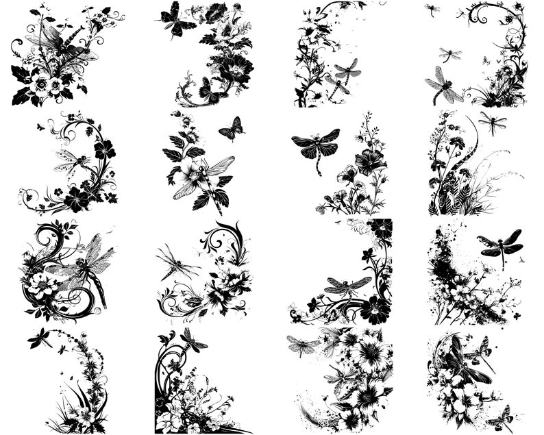100+ Dragonfly SVG Bundle, Instant Digital Download, PNG, SVG Cut Files ...
