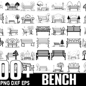 100+ Parkbank SVG Bundle, sofortiger digitaler Download, PNG, SVG geschnittene Dateien
