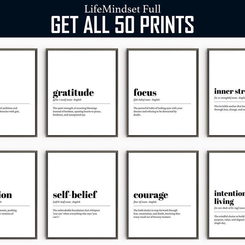 Definition Print - Etsy