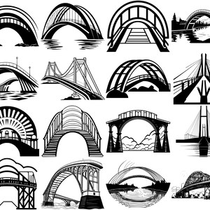 100+ Bridge SVG Bundle, Instant Digital Download, PNG, SVG Cut Files - Etsy
