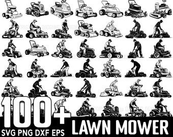 100+ Lawn Mower SVG Bundle, Instant Digital Download, PNG, SVG Cut Files