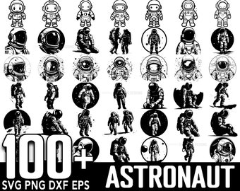 100+ Astronaut SVG Bundle, Instant Digital Download, PNG, SVG Cut Files