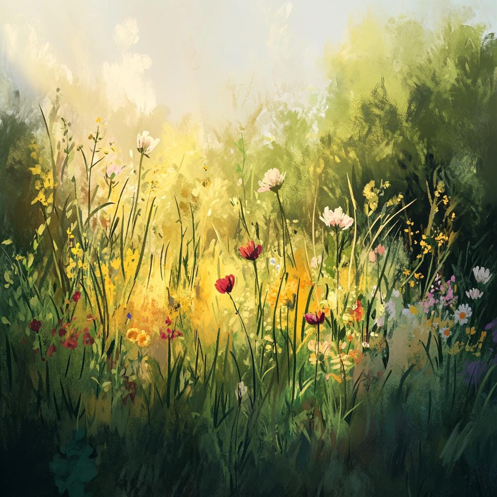 109+ Wildflower Meadow Procreate Stamps, Meadow Brushes for Procreate ...