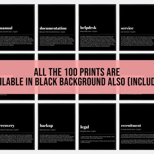 Office Wall Art Set | 100 PRINTABLES | Home Office Decor | Mega Bundle ...
