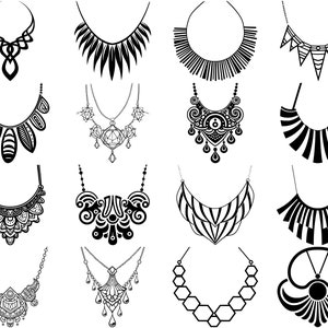 100+ Necklace SVG Bundle, Instant Digital Download, PNG, SVG Cut Files