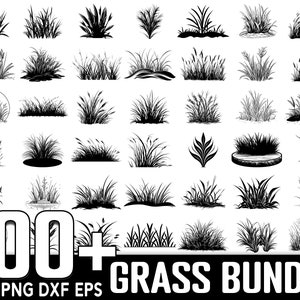 Mais de 100 pacotes Grass SVG, download digital instantâneo, PNG, arquivos de corte SVG