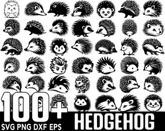 100+ Hedgehog SVG Bundle, Instant Digital Download, PNG, SVG Cut Files