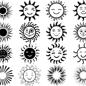 100+ Sunshine SVG Bundle, Instant Digital Download, PNG, SVG Cut Files