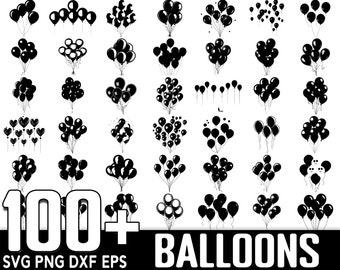 100+ Balloons SVG Bundle, Instant Digital Download, PNG, SVG Cut Files