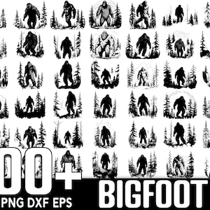 100+ Bigfoot SVG Bundle, Instant Digital Download, PNG, SVG Cut Files