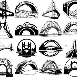 100+ Bridge SVG Bundle, Instant Digital Download, PNG, SVG Cut Files - Etsy