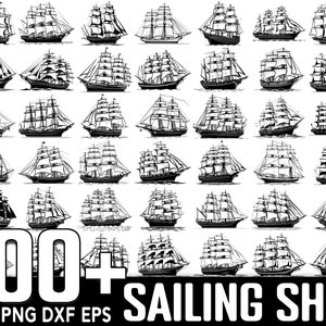 100+ Sailing Ship SVG Bundle, Instant Digital Download, PNG, SVG Cut Files