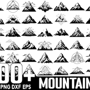 100+ Mountain SVG Bundle, Instant Digital Download, PNG, SVG Cut Files