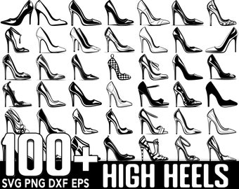 100+ High Heels SVG Bundle, Instant Digital Download, PNG, SVG Cut Files
