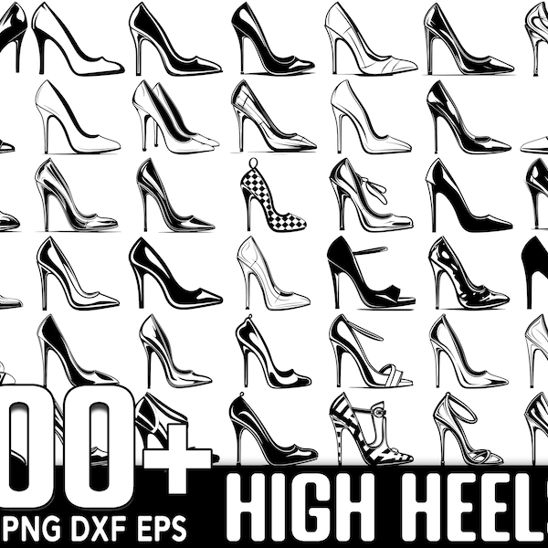 100+ High Heels SVG Bundle, Instant Digital Download, PNG, SVG Cut Files