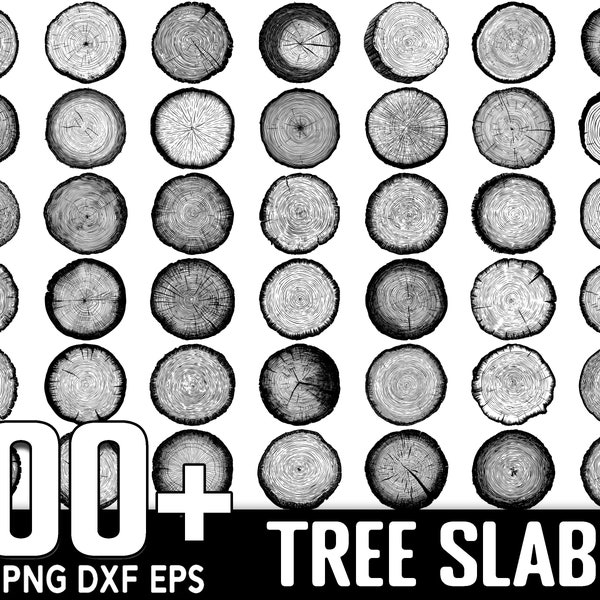 100+ Tree Slice Slab SVG Bundle, Instant Digital Download, PNG, SVG Cut Files