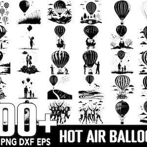 Hot Air Balloon SVG Bundle,Instant Digital Download, PNG, SVG Cut Files