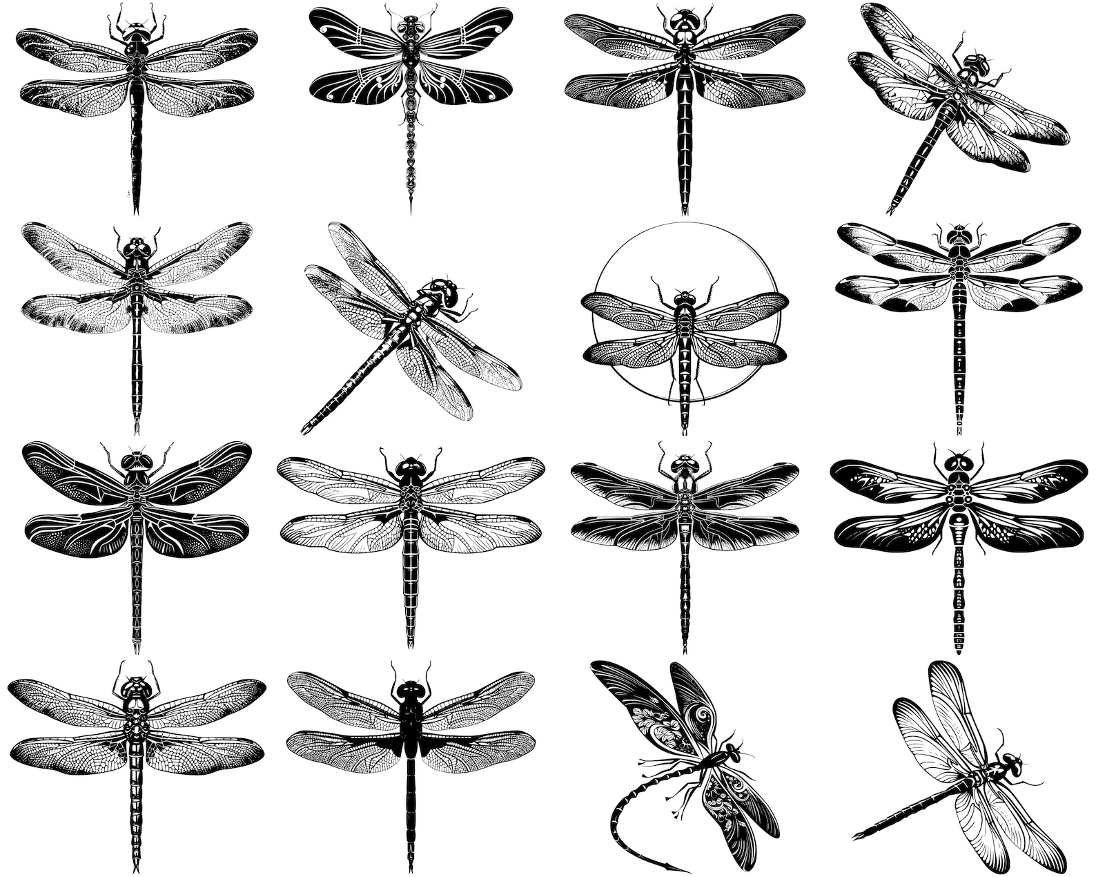 100+ Dragonfly SVG Bundle, Instant Digital Download, PNG, SVG Cut Files ...