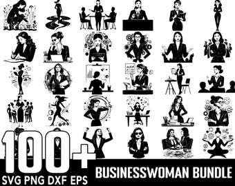 100+ Business Woman SVG bundle, Instant Digital Download, PNG, SVG Cut Files