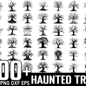 100+ Haunted Tree SVG Bundle, Instant Digital Download, PNG, SVG Cut Files