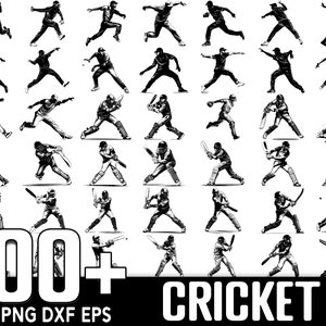 100+ Cricket SVG Bundle, Instant Digital Download, PNG, SVG Cut Files