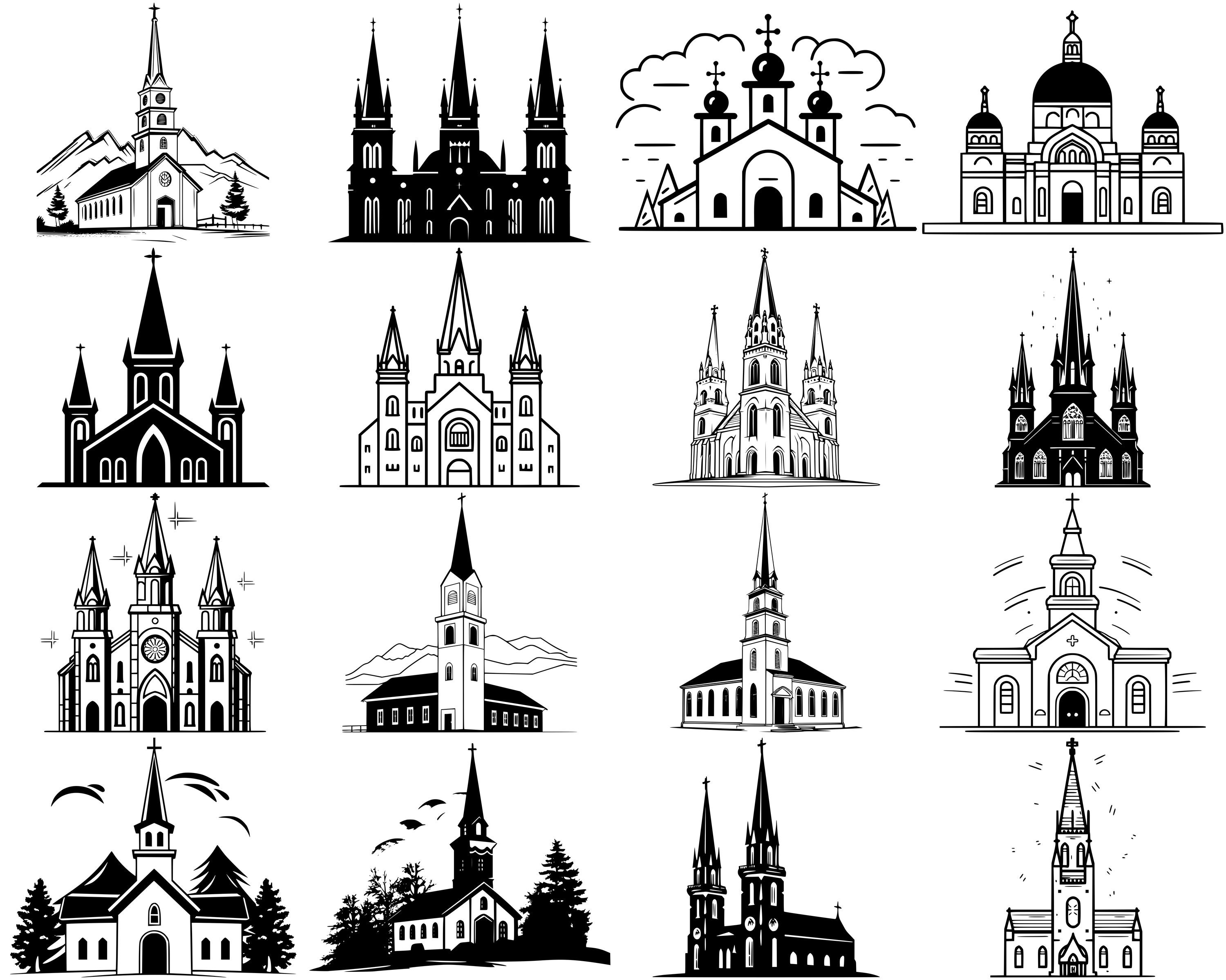 100+ Church SVG Bundle, Instant Digital Download, PNG, SVG Cut Files - Etsy