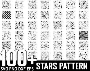 100+ Stars Seamless Pattern SVG Bundle (Digital Download)