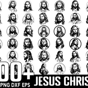 100+ Jesus Christ SVG Bundle, Instant Digital Download, PNG, SVG Cut Files