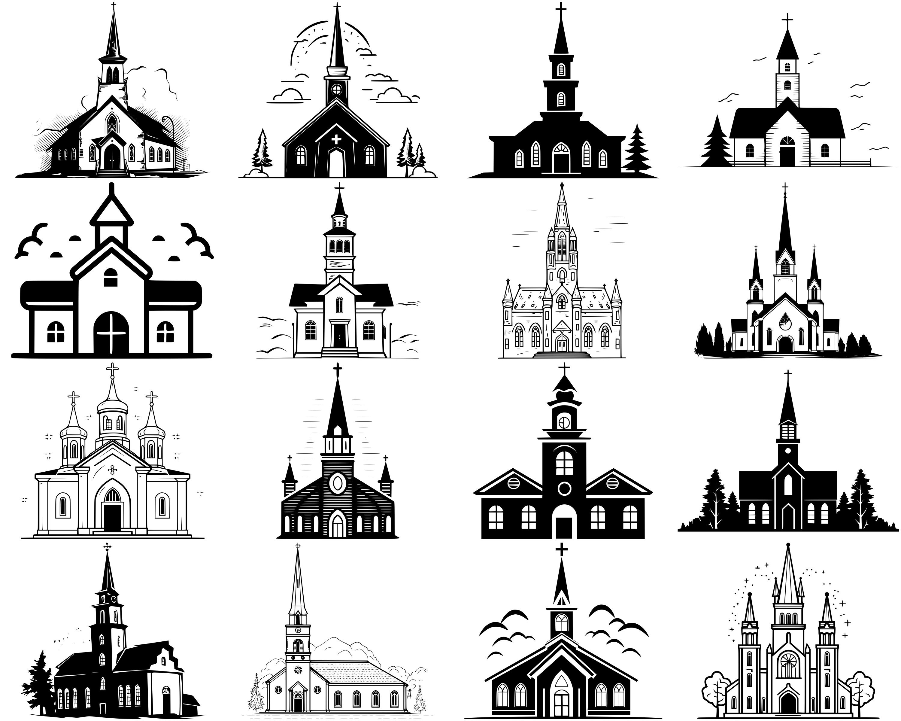 100+ Church SVG Bundle, Instant Digital Download, PNG, SVG Cut Files - Etsy
