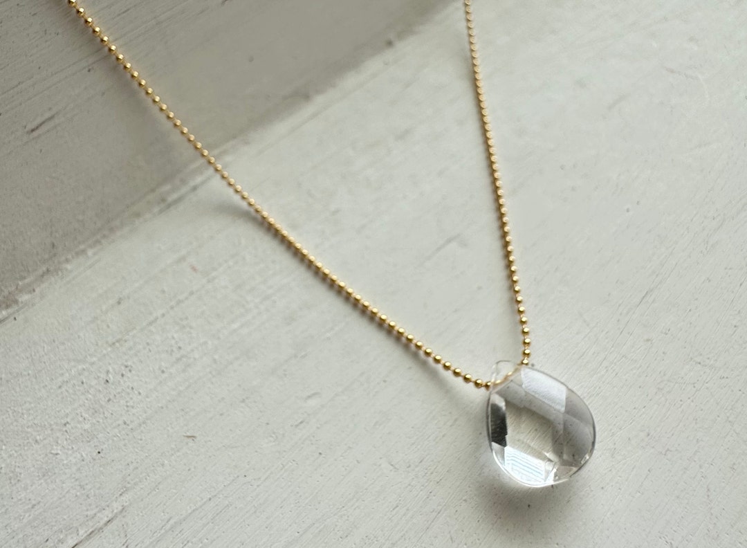 14K Goldfilled Pendant Necklace Adjustable Gold Necklace Etsy