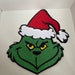 The Grinch Cake Topper Glitter Christmas Cake Cake Ideas - Etsy