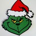 The Grinch Cake Topper Glitter Christmas Cake Cake Ideas - Etsy