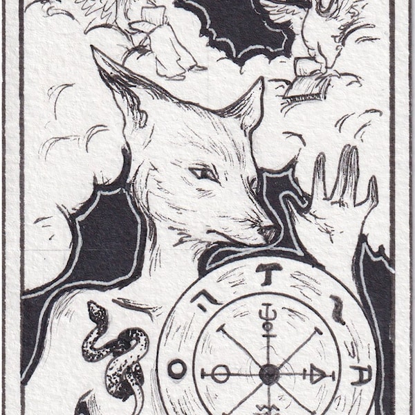 The Wheel of Fortune Tarot Print