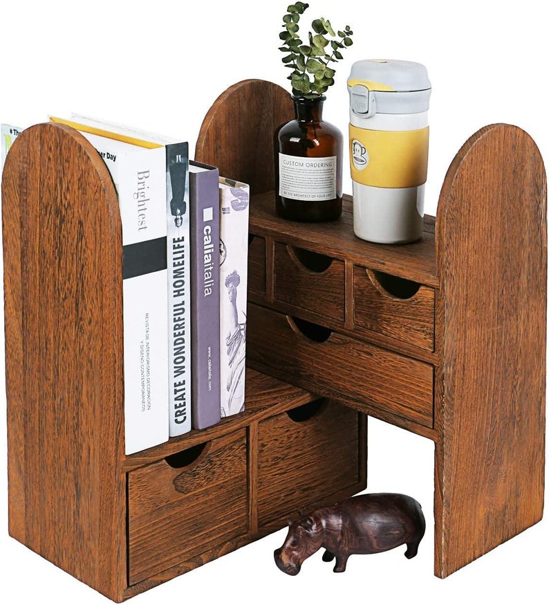 Large Extendable Wooden Desktop Organizer for Office Supplies Etsy