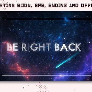 Animated Twitch Galxy lo fi / Transición de transmisión / Superposición / Streampack / Escenas / Gamer /chill / space