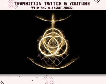 Animated Twitch Transition Elden Ring  / Overlay  / Youtube /  Streampack / Scenes / Gamer / Tarnished / Malenia and ranni