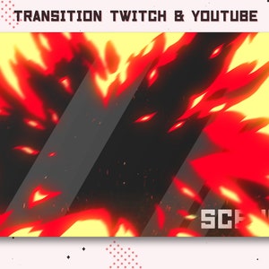 Animated Twitch Dragon Trasition Fire / Stream starting soon / Overlay / Streampack / Scenes / Gamer / Fire
