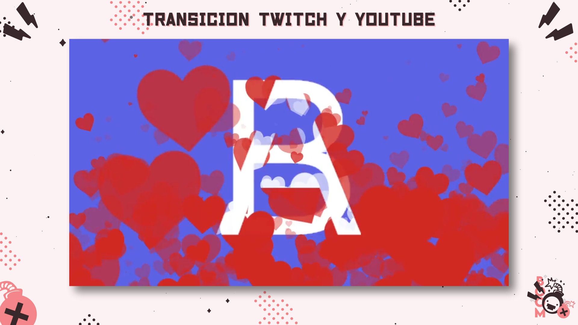 Animated Twitch 3 Stinger Transition Pack Love San Valentin / Stream ...