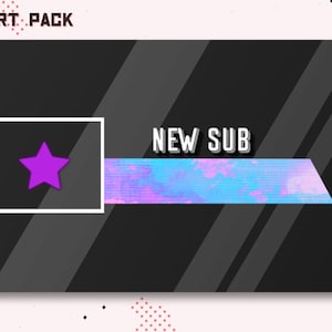 Animated Twitch Alerts Glitch error / Stream starting soon / Overlay / Streampack / Scenes / Gamer / Cyberpunk