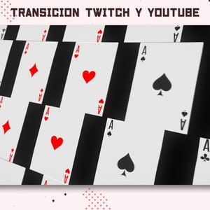 Animated Twitch Poker Trasition cardgame / Stream starting soon / Overlay / Streampack / Scenes / Gamer / Ases / BlackJack / Casino