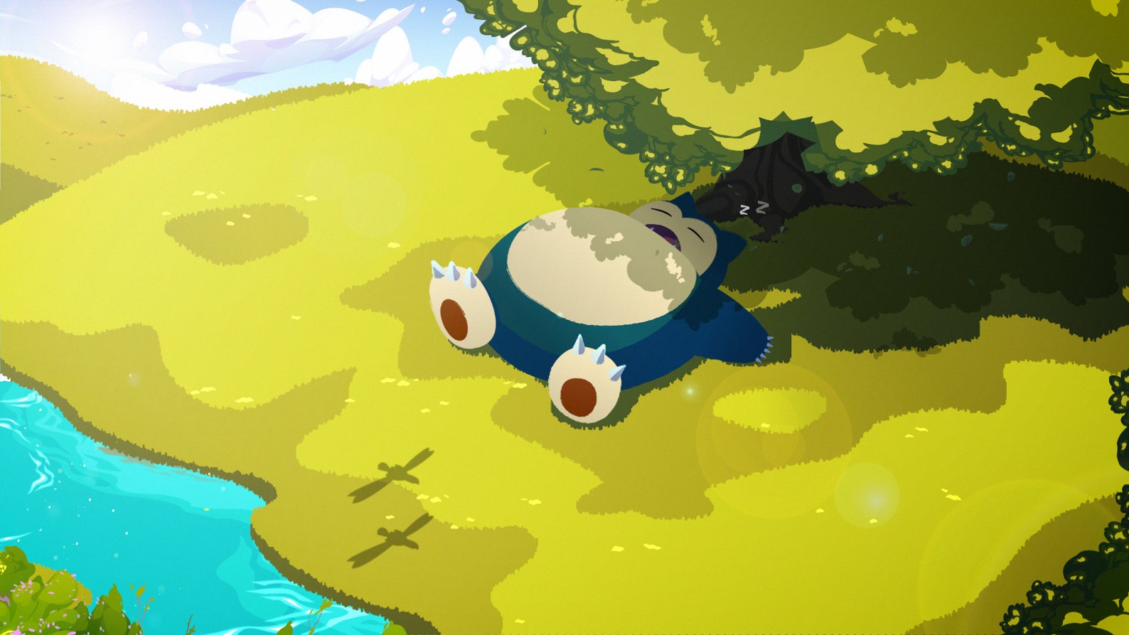 Animated Twitch Snorlax Pokemon Cute Chill / Stream Starting - Etsy