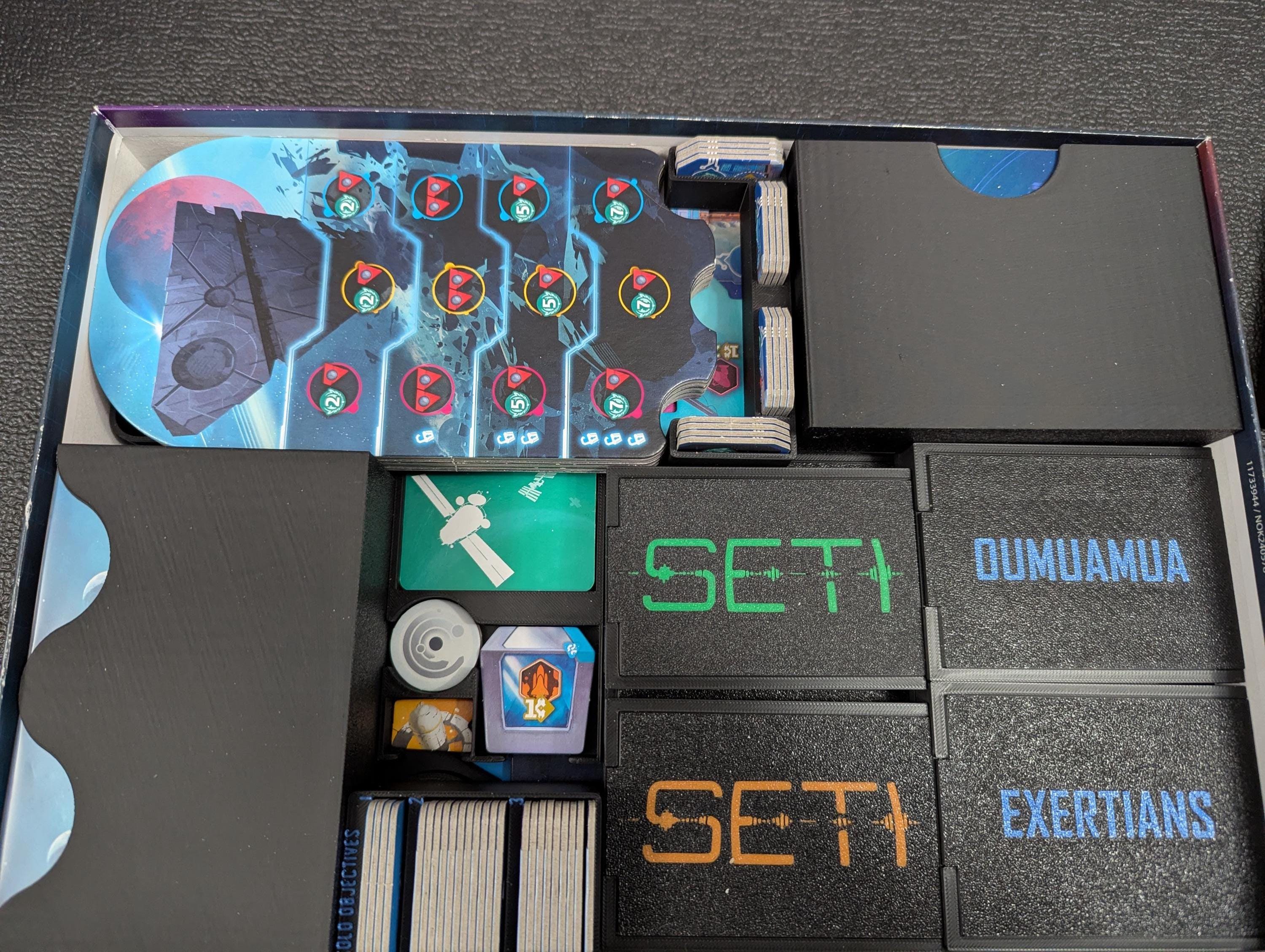 SETI + 宇宙機関拡張ボードゲームインサート - コアボックスにフィット