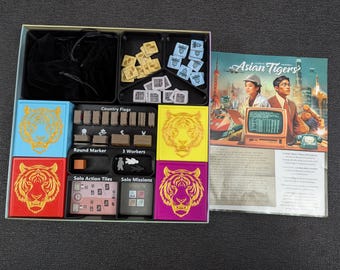 STL Files for Asian Tigers Board Game Insert