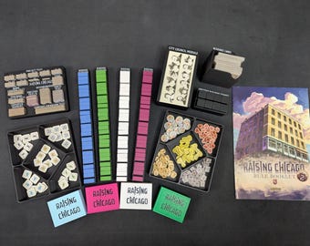 Raising Chicago Board Game Insert - Free US Shipping
