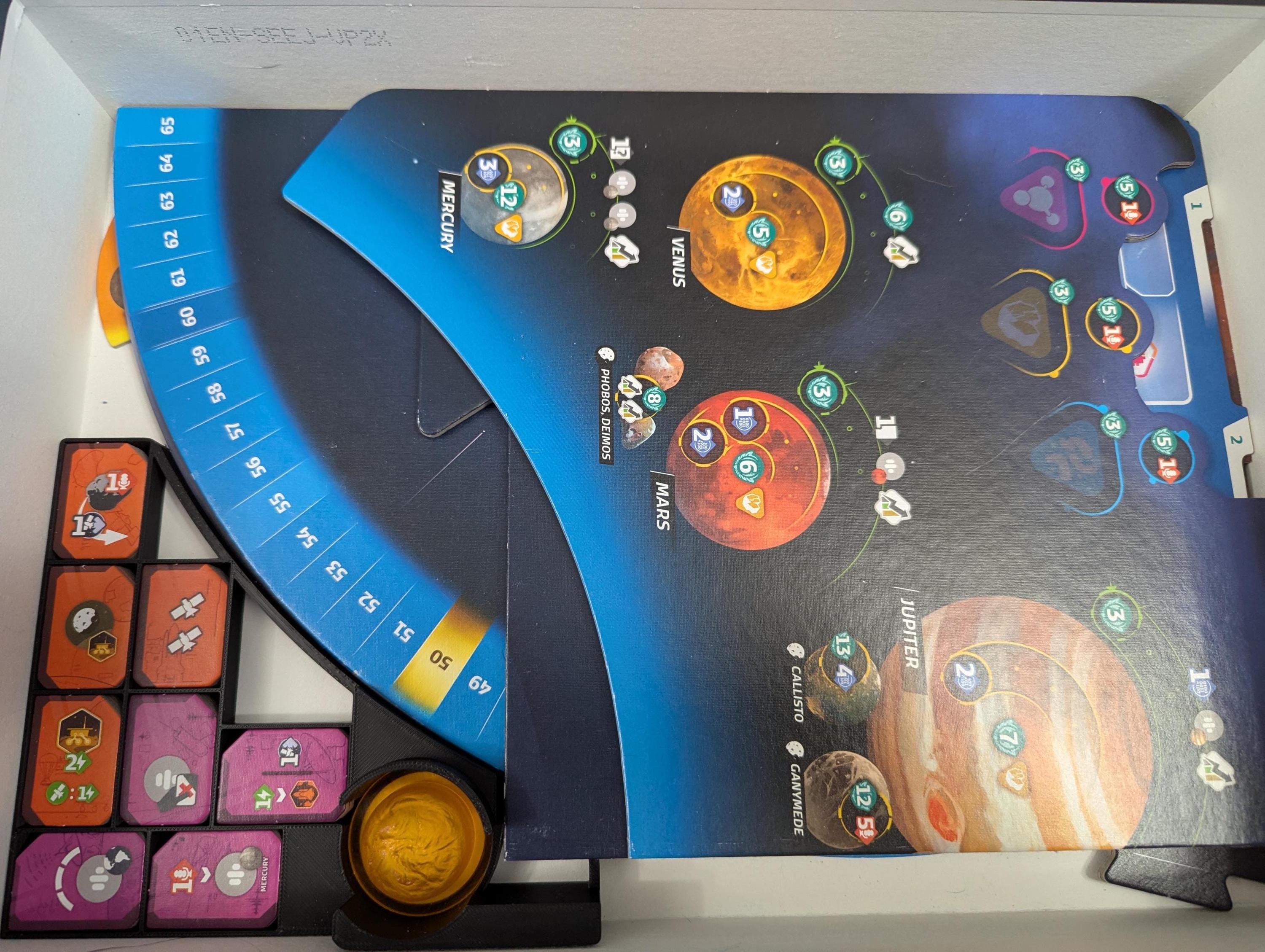 SETI + 宇宙機関拡張ボードゲームインサート - コアボックスにフィット