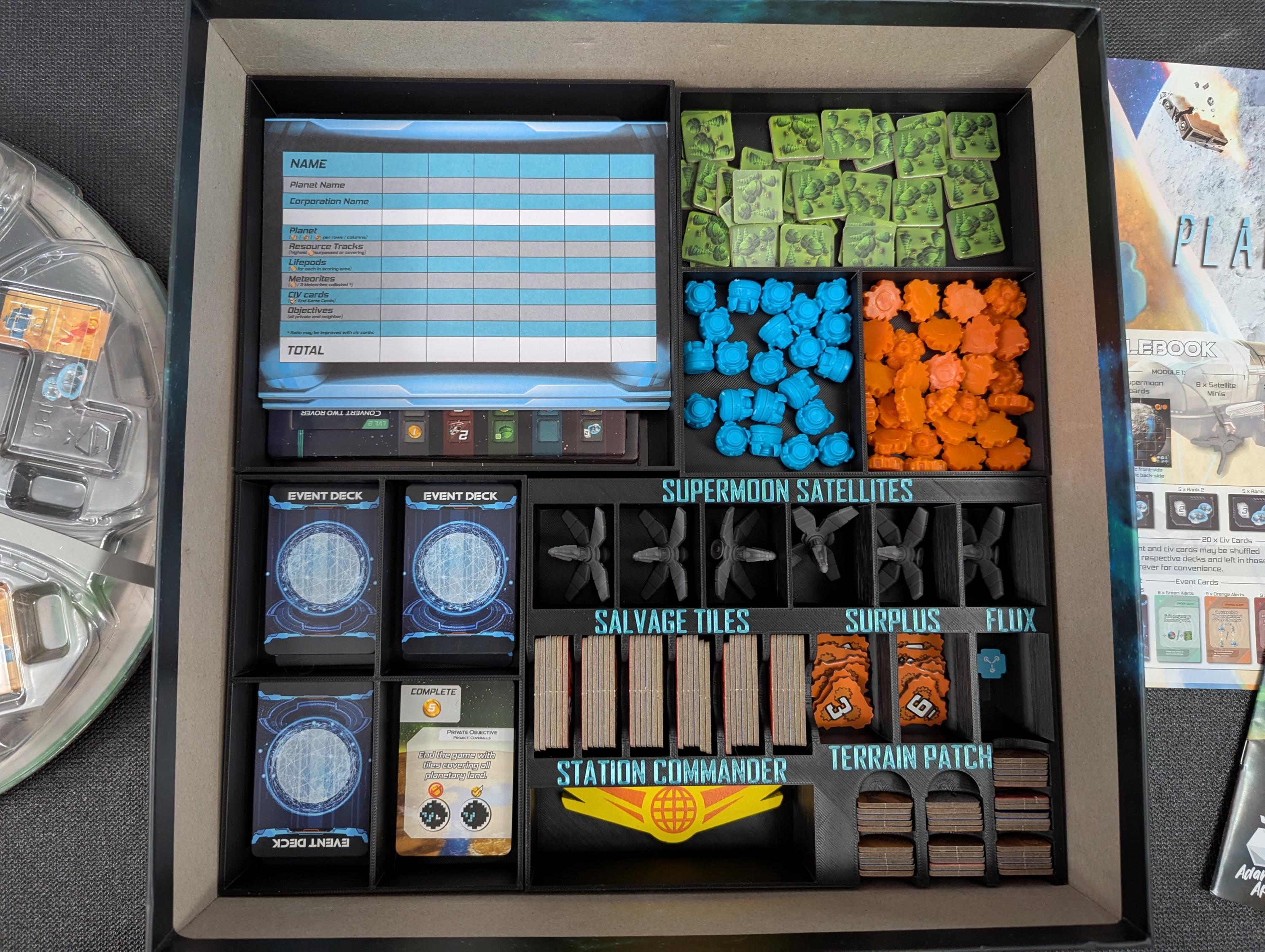 STL Files for Planet Unknown and Super Moon Game Insert - Fits in One ...
