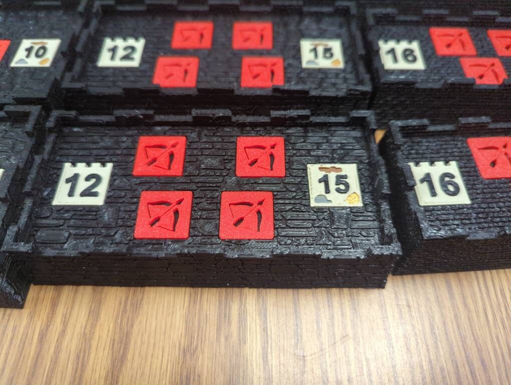 The Great Wall Board Game 3D Printed Walls Towers Etsy Hong Kong