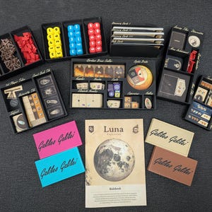 Galileo Galilei Board Game Insert + Fits Luna Expansion- Free US Shipping